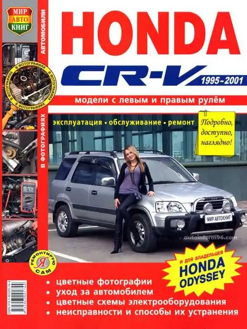 Honda CR-V 1995-2001. Керівництво з експлуатації, ТО та ремонту